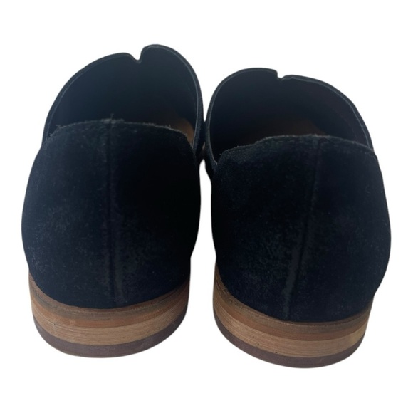 Frye And Co Women’s Fenn Dorsay Black Suede Pointed Toe Flats - Picture 5 of 9